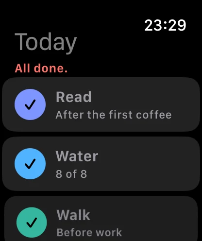 Today on Apple Watch