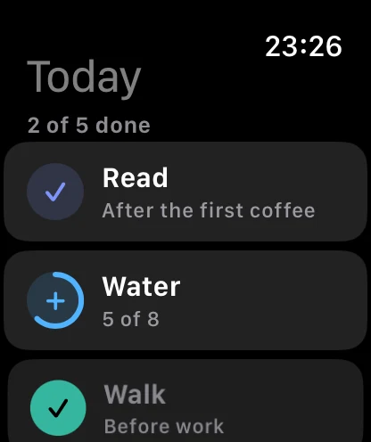 Today on Apple Watch